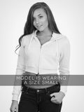 Cropped Fleece Zip Hoodie