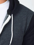 Color Block Zip Hoodie