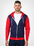 Color Block Zip Hoodie