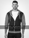 Color Block Zip Hoodie