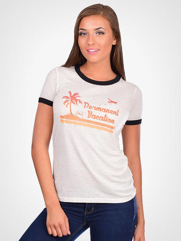 Permanent Vacation Ringer Tee