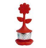 Silicone Tea Infuser Flower Potted Plant Strainer Filter Spice Office Herbal Tea Colanders & Strainers