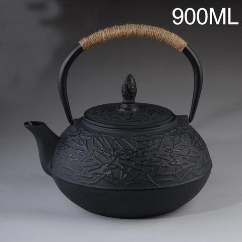 Japanese Iron Teapot Cast Iron Tea  Kettle Drinkware Kung Fu Tools with Stainless Steel Strainer Tea Pot 900ml