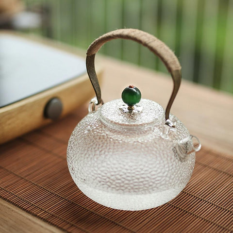 700ml Cute Clear Heat Resistant Glass Teapot High Quality Transparen TEA POT with Tea infuser