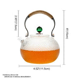 700ml Cute Clear Heat Resistant Glass Teapot High Quality Transparen TEA POT with Tea infuser