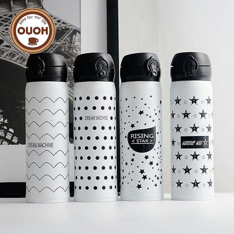 500ML Stainless steel Travel Mug Coffee Tea Vacuum Insulated Thermal Cup Bottle Travel Drink Bottle Garrafa Termica Thermo Mug