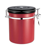 Coffee Jar Sugar Bottles Tea Storage Sealed Canister With Exhaust Valve Stainless Steel Pot Home Kitchen Accessories Hog