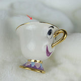 Hot Sale Cartoon Beauty And The Beast Teapot Mug Mrs Potts Chip Tea Pot Cup One Set Nice Christmas Gift Free Shipping