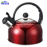 2017 Limited New Red Whistling Kettle For Gas Stove Chaleira Bouilloire Stainless Steel Whistle Tea Kettle Water Bottle