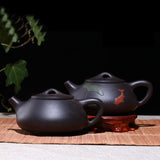 Top-quality Yixing Teapot Black Shipiao Teapot Lotus and Fish Purple Clay Tea Pot Cup Kettle Handmade 220ml