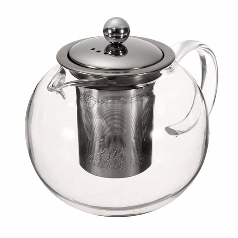 Clear Tea Pot Flower Tea Set Puer Kettle Heat Resistant Glass Coffee Tea Pot Convenient With Infuser Office Home Kung Fu Teaset