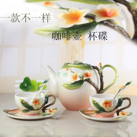 Ceramic Coffee tea set, include one pot and two cups
