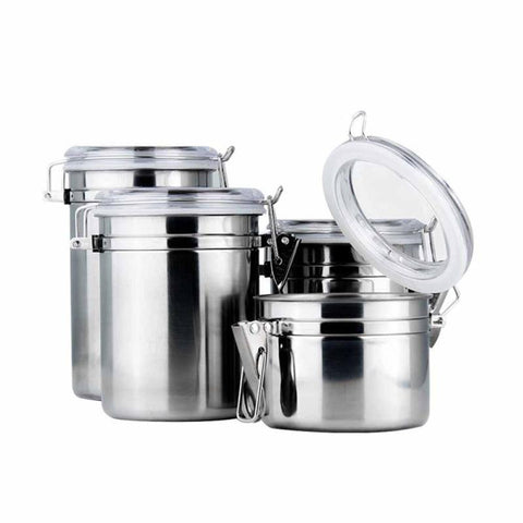 Stainless Steel Storage Container with Transparent Cover