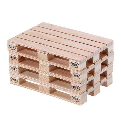 4pcs Mini Pallet Wood Beverage Drink Coasters Glasses Beer Whiskey Coffee Wine Tea Bar Coaster Cup Mug Mat for Hot Drinks