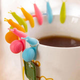 Fashion Tea Infuser Stainless Steel Silicone Tea Pot Infuser Sphere Mesh Tea Strainer Handle Tea Ball