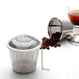 Fashion Tea Infuser Stainless Steel Silicone Tea Pot Infuser Sphere Mesh Tea Strainer Handle Tea Ball