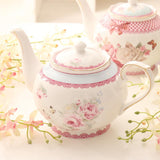 High-grade Bone China Tea Pots European Modern Fashion Teapots Large Capacity Tea Kettle Ceramic Coffee Pots 1000ml