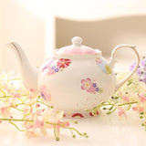 High-grade Bone China Tea Pots European Modern Fashion Teapots Large Capacity Tea Kettle Ceramic Coffee Pots 1000ml