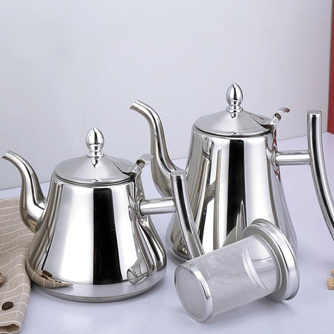 Stainless Steel Teapot With Strainer