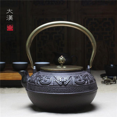 Cast iron teapot In southern Japan iron cast iron pot Antique teapot Kung fu tea set big fellow pot of 1.4 L