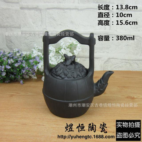 Porcelain Yixing Zisha Teapot Flat Tea Pot 380ml Handmade Kung Fu Tea Set Teapots Ceramic Chinese Ceramic Sets Kettle