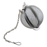 New Fashion Tea Infuser Stainless Steel Silicone Tea Pot Infuser Sphere Mesh Tea Strainer Handle Ball For Tea Bag Strainer