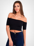 Off-Shoulder Crop Top