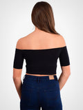 Off-Shoulder Crop Top