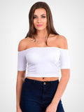 Off-Shoulder Crop Top