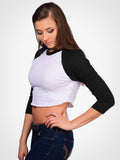 Cropped 3/4 Baseball Tee