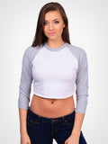 Cropped 3/4 Baseball Tee