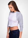 Cropped 3/4 Baseball Tee