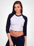Cropped 3/4 Baseball Tee