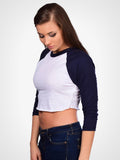 Cropped 3/4 Baseball Tee